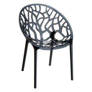 CRYSTAL Chair Black Transparent