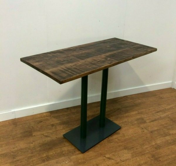 Heavy Duty Rustic Solid Wood Poseur Table