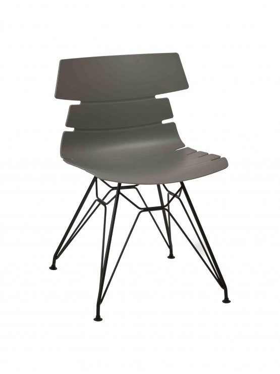 M FRAME HOXTON SIDE CHAIR Grey
