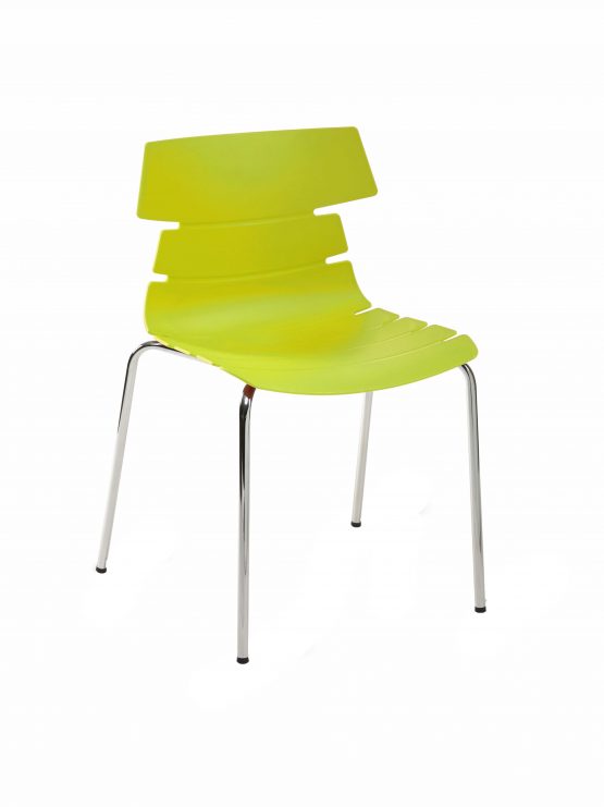 A FRAME HOXTON SIDE CHAIR Lime