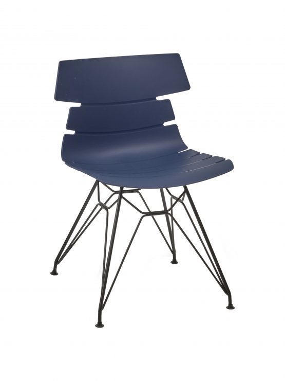 M FRAME HOXTON SIDE CHAIR Navy