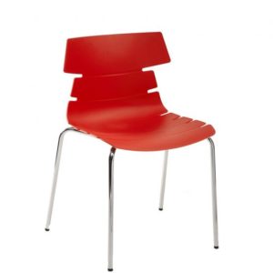A FRAME HOXTON SIDE CHAIR Red