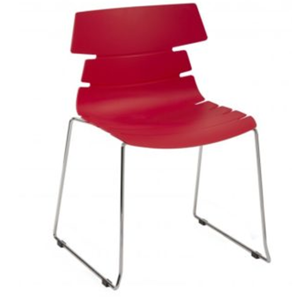 B FRAME HOXTON SIDE CHAIR Red