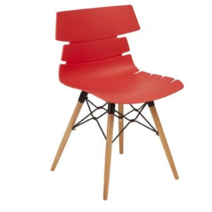 K FRAME HOXTON SIDE CHAIR Red