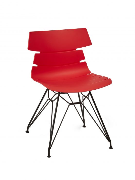 M FRAME HOXTON SIDE CHAIR Red