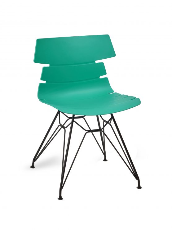 M FRAME HOXTON SIDE CHAIR Turquoise