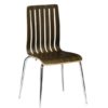LUCCA SIDE CHAIR (ZEBRANO) - Wenge