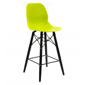 SHOREDITCH BLACK MID HEIGHT STOOL Lime