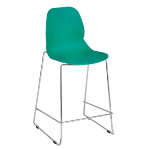 SHOREDITCH E FRAME MID HEIGHT STOOL Turquoise