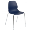 F FRAME SHOREDITCH SIDE CHAIR Navy