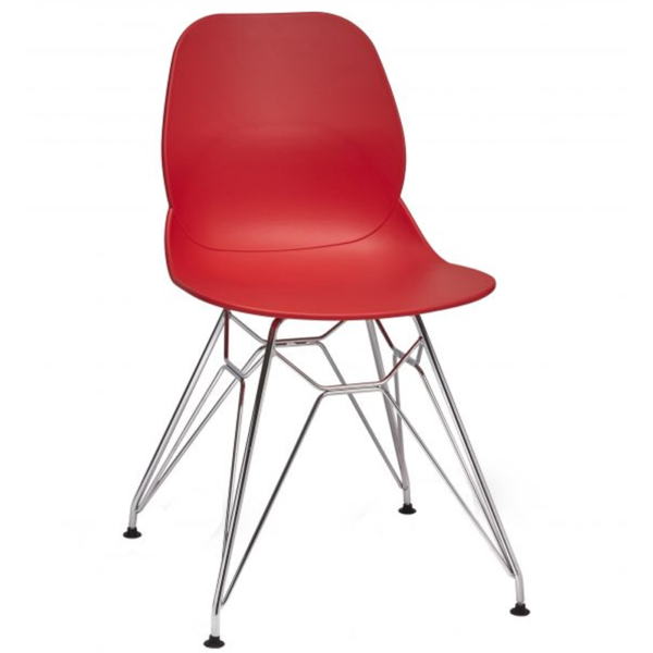 N FRAME SHOREDITCH SIDE CHAIR Red