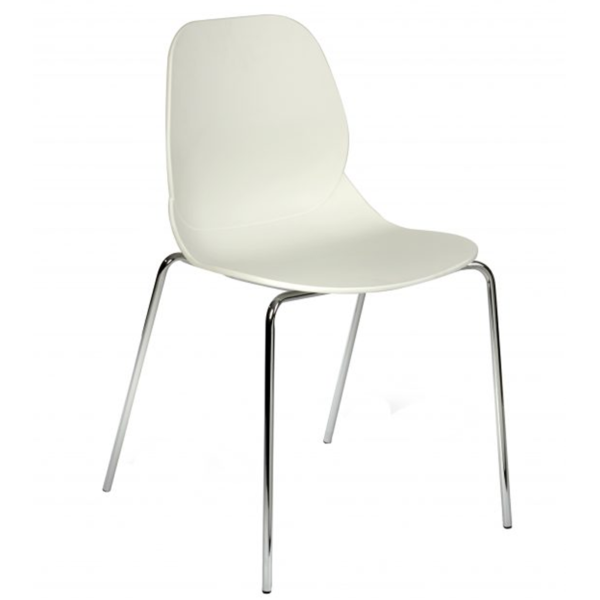 F FRAME SHOREDITCH SIDE CHAIR White