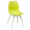 R FRAME WHITE SHOREDITCH SIDE CHAIR Lime