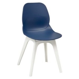 R FRAME WHITE SHOREDITCH SIDE CHAIR Navy