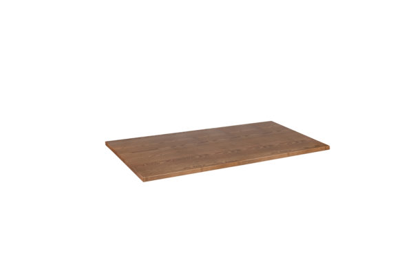 SOLID ASH TABLE TOP RECTANGLE – FSC® CERTIFIED – POLISHED OAK STAIN