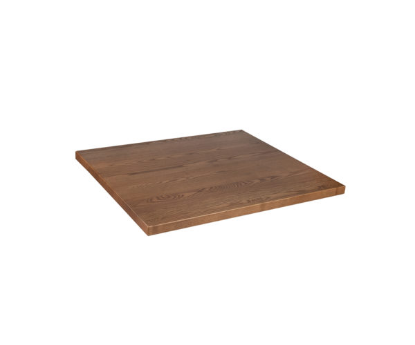 SOLID ASH TABLE TOP SQUARE – FSC® CERTIFIED – POLISHED OAK STAIN