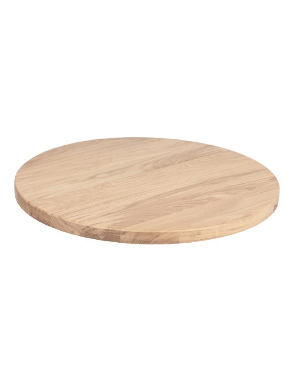 SOLID ASH TABLE TOP ROUND – FSC® CERTIFIED – RAW